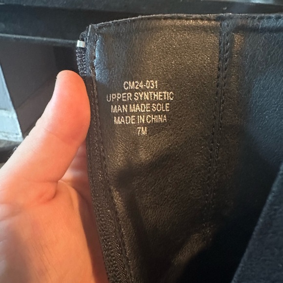 Dolls Kill Black and White Swirl Platform Boots - Picture 2 of 7